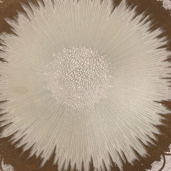 Dorothy Thorpe Atomic Mid Century Modern Textured Glass Platter 14”  Gorgeous - Picture 7 of 9